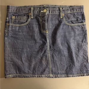 Denim mini skirt